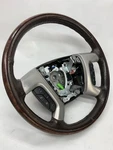 2007- 2014 Escalade Denali Cocoa Brown Heated Leather Steering Wheel Woodgrain. Fixed Price $169.00.