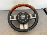 2011-2013 Jeep Grand Cherokee Oem Steering Wheel Wood + Leather W/multifunction. Fixed Price $99.00.