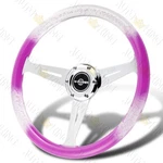 6-HOLE 350MM Purple/clear W-power Vip Crystal Bubble 3-SPOKE Steering Wheel. Fixed Price $75.35.