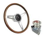 15" Polished Walnut Wood Steering Wheel W/ Horn 1968-1978 Ford Mustang. Fixed Price $449.99.