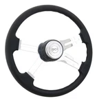 Steering Creations Classic Polyurethane 18" Black Rim Wheel. Fixed Price $201.40.