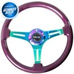 New Nrg Steering Wheel Classic Wood Grain Neochrome Center +hardware ST-015MC-PP. Fixed Price $128.00.