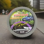 Silicone Steering Wheel Cover For Car/suv- Gray. Fixed Price $25.00.