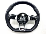 2016-2023 Audi Sline Black Leather Multifunctional Flat Buttom Stee G2U. Fixed Price $483.00.