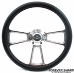 14" Billet Aluminum Black Steering Wheel Set Chevy 1948-59 Truck Pickup Models. Fixed Price $211.57.