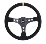 Grant 774-S Formula Gt Steering Wheel Black Suede With Yellow Center. Fixed Price $150.99.