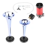 12V 150DB Air Horn Compressor Kit Super Loud Car Truck Boat Dual Trumpet Train. Fixed Price $20.08.