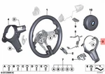 Genuine Bmw X3 X4 X5 X6 F15 F16 Decorative Trim Steering Wheel 32307847440. Fixed Price $152.02.