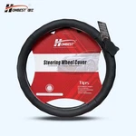 New Premium Black Genuine Leather Universal Fit Car Truck Steering Wheel Cover. Fixed Price $28.99.