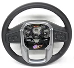 Oem Black Leather Steering Wheel For Gmc Sierra W/out Adaptive Cruise, 84946354. Fixed Price $148.75.