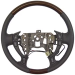 2002-2004 Cadillac Deville Seville Steering Wheel Dark Gray Leather W/wood New. Fixed Price $99.95.