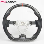 Real Carbon Fiber Flat Steering Wheel Black Leather Fit Toyota Fj Cruiser 07-14. Fixed Price $299.00.
