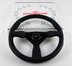 Personal Steering Wheel Grinta 350 Mm Black Leather Stitching Spokes. Fixed Price $453.83.