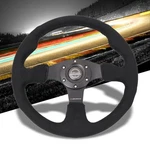 Black Alcantara/ Thumb Grip Spoke 320MM (12.59") Nrg RST-012SA Steering Wheel. Fixed Price $180.00.