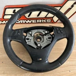 07-13 Oem Bmw E88 E90 E92 Steering Wheel M-sport Perforated (*paddles Missing*). Fixed Price $79.95.