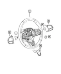 Genuine Mopar Steering Wheel Bezel 5ZC67SZ6AB. Fixed Price $52.86.