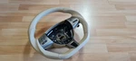 Steering Wheel Jaguar Xkr X150 Flat Bottom Extra Thick Leather Beige. Fixed Price $419.00.