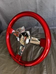 Monte Carlo Steering Wheel Candy Red & Hub Adapter Fits Most Gm 1970 To 1988. Fixed Price $185.00.