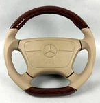 Steering Wheel Wood Root Nut Beige Pearl Stone Mercedes Amg W140 Sl R129 W210 New. Fixed Price $1741.96.