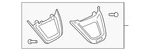 Genuine Audi Trim Molding 4M0-419-659-A-3Q7. Fixed Price $69.36.