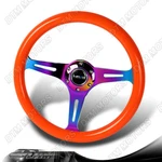 Nrg ST-015MC-NOR 350MM Orange Classic Wood Grain Neo Chrome Spoke Steering Wheel. Fixed Price $160.00.