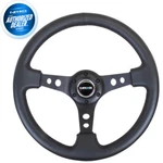 New Nrg Deep Dish Steering Wheel 350MM Black Leather Center RST-006BK. Fixed Price $147.40.