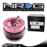Nrg Gunmetal/pink Ball Lock 6-HOLE Steering Wheel Gen 2.0 Quick Release Adapter. Fixed Price $110.00.