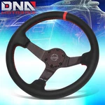Nrg 350MM 3" Deep Dish Carbon Fiber Lace Red Stitch Steering Wheel RST-036CF-RD. Fixed Price $320.00.