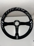 Authentic Deadboyz 350MM Steering Wheel Street Hate Suede Deep Corn Viilante. Fixed Price $400.00.