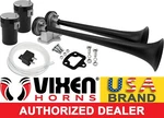 Loud Dual Trumpet Train Air Horn System Kit Car/truck 12V Black VXH2112B. Fixed Price $62.57.