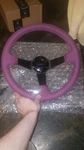 Genuine Suede Viilante Purple Arketecto 350MM Steering Wheel. Fixed Price $201.50.