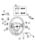 Genuine Mopar Horn Switch 5057633AG. Fixed Price $53.38.
