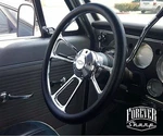 14" Billet Aluminum Steering Wheel Set 69-94 Chevy Gm Black Wrap 5 Bolt Adapter. Fixed Price $211.57.
