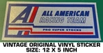 All American Racing Team Pro Super Stocks Vintage Original Decal Sticker - Nhra. Fixed Price $13.00.