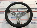 Superior 500 Black Chrome 3-SPOKE 12" Steering Wheel Custom Street Hot Rat Rod. Fixed Price $59.00.