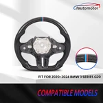 Real Carbon Fiber Steering Wheel With Heated Fit Bmw G20 G22 G80 F40 F44 F82 F87. Fixed Price $329.00.