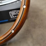 14" Dark Wood With Aluminum Rivets Replacement Half Wrap Forever Sharp Wheel. Fixed Price $64.98.