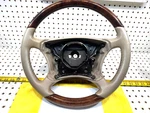 Oem Mercedes 00-06 W215,W220 Stone Leather Burl Wood Steering Wheel,no Bag. Fixed Price $295.19.