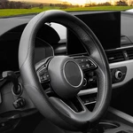 Yhongjt Soft Microfiber Leather Anti-slip Car Steering Wheel Cover, C-black. Fixed Price $18.97.