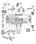 Genuine Mopar Remote Radio Switch Left 4685632AB. Fixed Price $78.44.