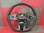 2020-2021 Honda Civic Steering Wheel Assy Black/sliver W/red Stiched. Fixed Price $185.25.