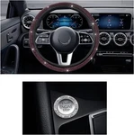 Ziciner Bling Car Steering Wheel Cover, Crystal Glitter Rhinestone Pink. Fixed Price $10.38.