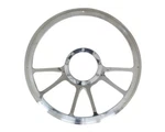 Billet Specialties 30971 - Edge Half Wrap Steering Wheel Polished 14". Fixed Price $251.95.