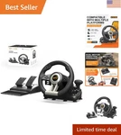 Pc Racing Wheel, V3 Pro 180 Degree Universal Usb Car Sim Race Steering .... Fixed Price $79.99.