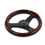 Nrg Steering Wheel 330MM Black Spoke Rivet Classic Wood Grain 6 Hole Design. Fixed Price $160.00.