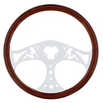 18" Chrome Designer Steering Wheel - Lady. Fixed Price $189.99.