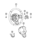 Genuine Mopar Steering Wheel Bezel 6RD35XSAAA. Fixed Price $63.79.