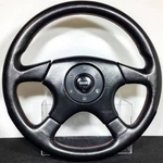 Momo Speed 36MM Leather Steering Wheel 1994 Model Red Stitching Horn Button. Fixed Price $512.51.
