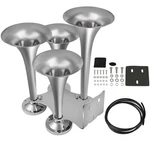 Air Horn With Electric Valve 4 Trumpet 12V For Van Train Car Boat Semi Truck. Fixed Price $122.29.