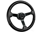 1968-1973 Mercury Cougar 14" Black Leather Steering Wheel Kit, Solid Spoke. Fixed Price $278.99.